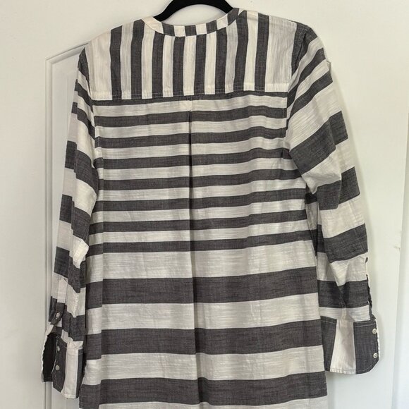 Merona Women's Gray and White Stripe Tunic Size XXL - Picture 3 of 3